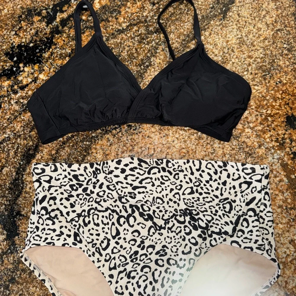 Shade & Shore Black and White Bikini